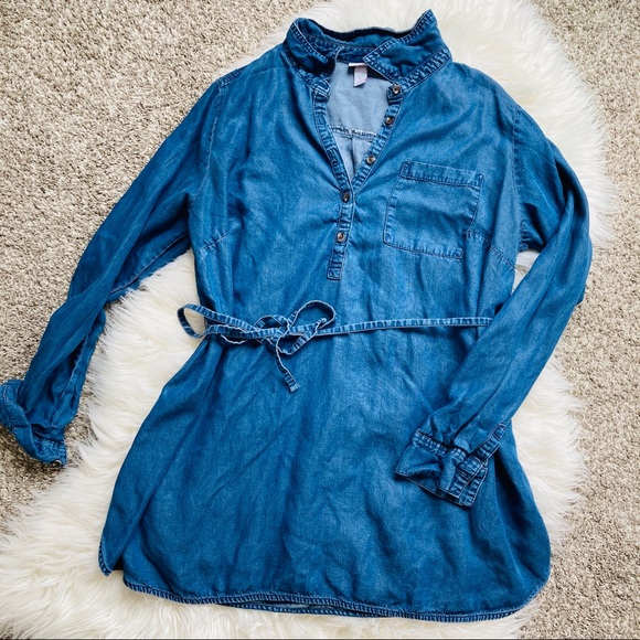 Isabel Maternity by Ingrid & Isabel Tops - Isabel Maternity | Chambray Maternity Shirt